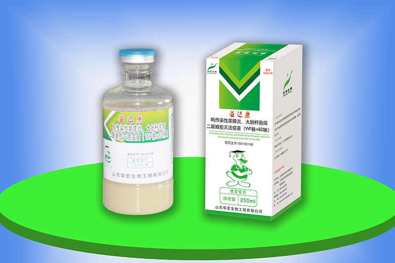 鴨傳染性漿膜炎、大腸桿菌病二聯蜂膠滅活疫苗（WF株+BZ株）